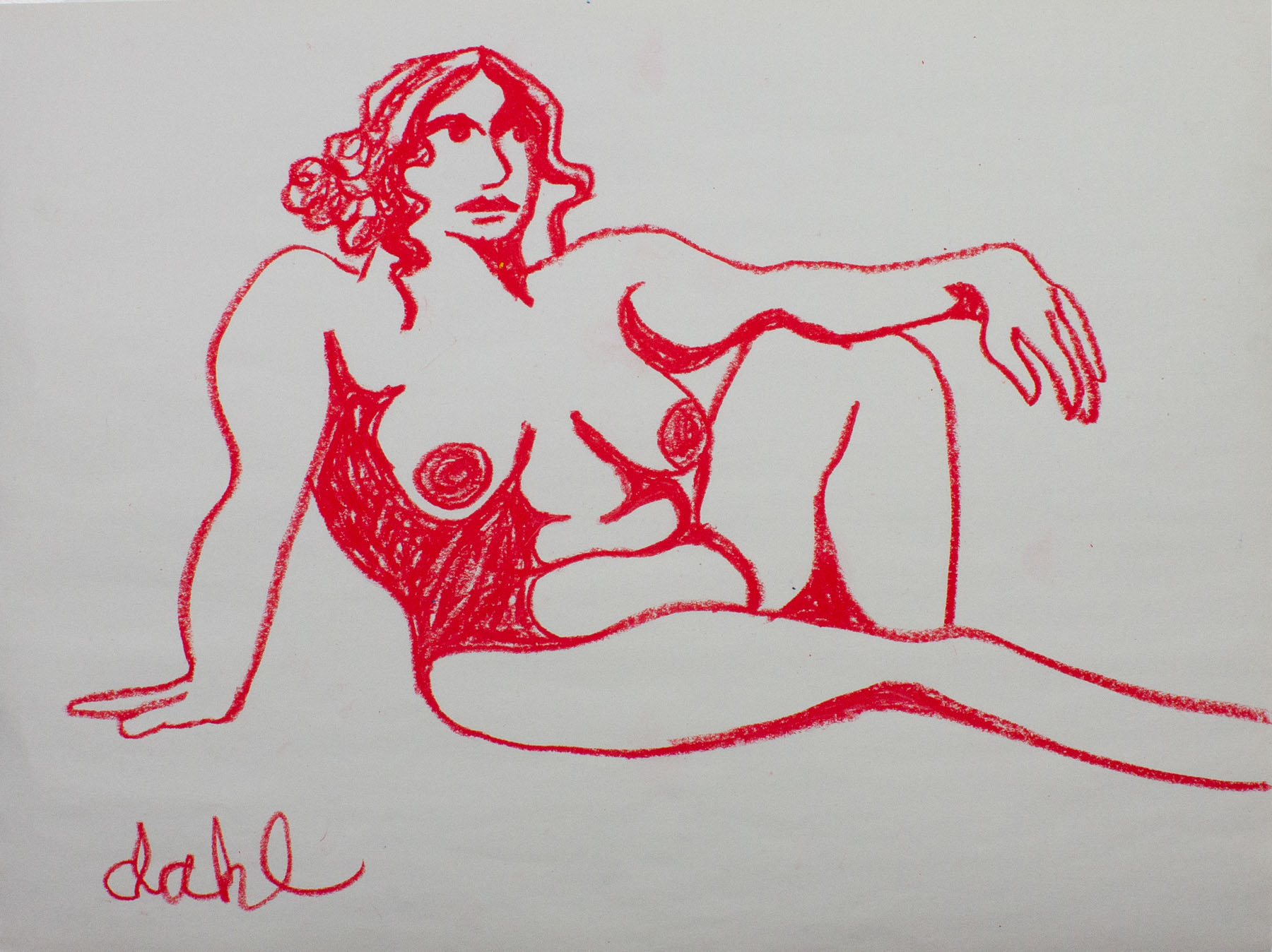 Woman Leaned