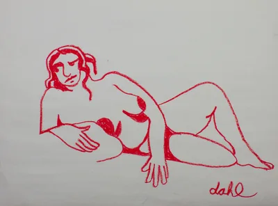 Woman Leaned