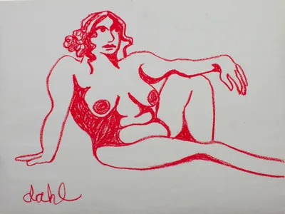 Woman Leaned